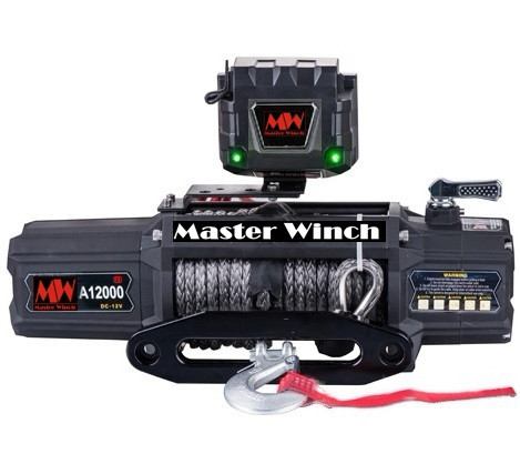 Автомобильная лебедка "Master Winch" A 12000s 12v электрическая с синтетическим тросом купить в интернет-магазине tuning63