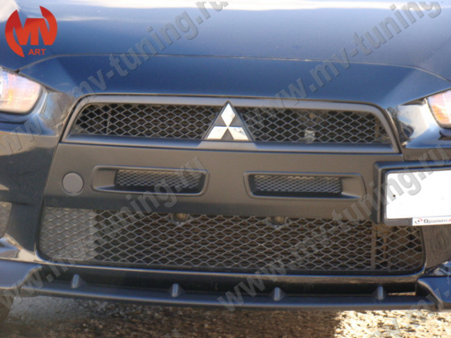 Зубатка - вставка между передними клыками Mitsubishi Lancer X купить в интернет-магазине tuning63