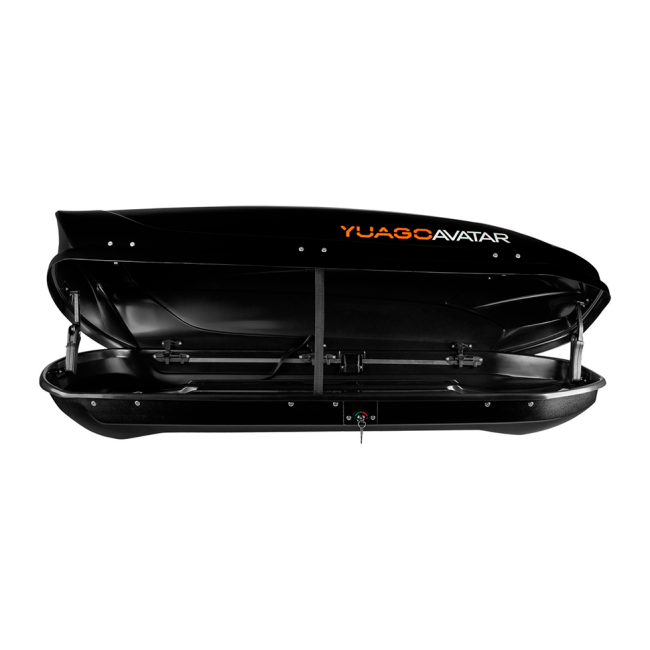 Автобокс YUAGO Avatar (тиснение) (EuroLock) двусторонний, черный, 460л купить в интернет-магазине tuning63