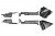 Накладки на ковролин (6 шт) (ABS) RENAULT Duster 2016-2020 / NISSAN Terrano 2014- купить в интернет-магазине tuning63