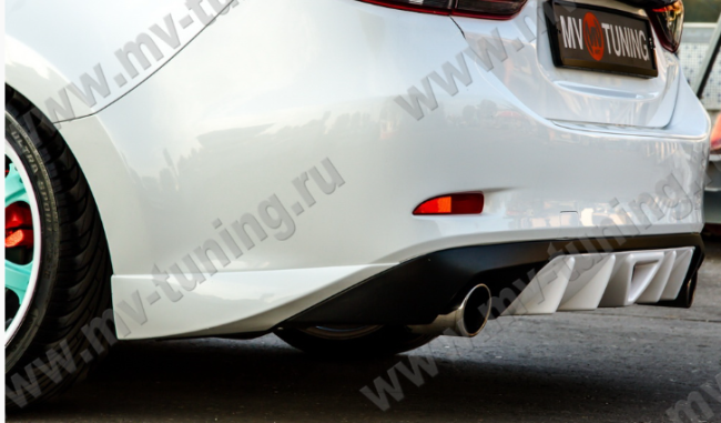 Клыки (накладки) заднего бампера "SkyActivSport" Mazda 6 (2013-н.в.) купить в интернет-магазине tuning63