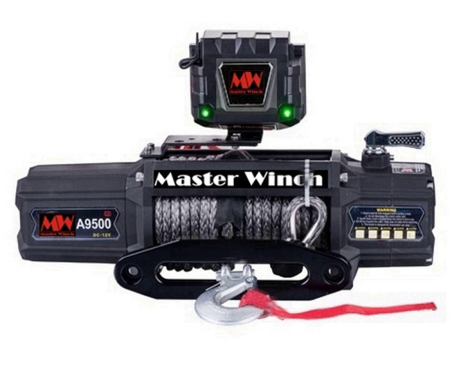 Автомобильная лебедка "Master Winch" А9500S, электрическая с синтетическим тросом, 12В купить в интернет-магазине tuning63