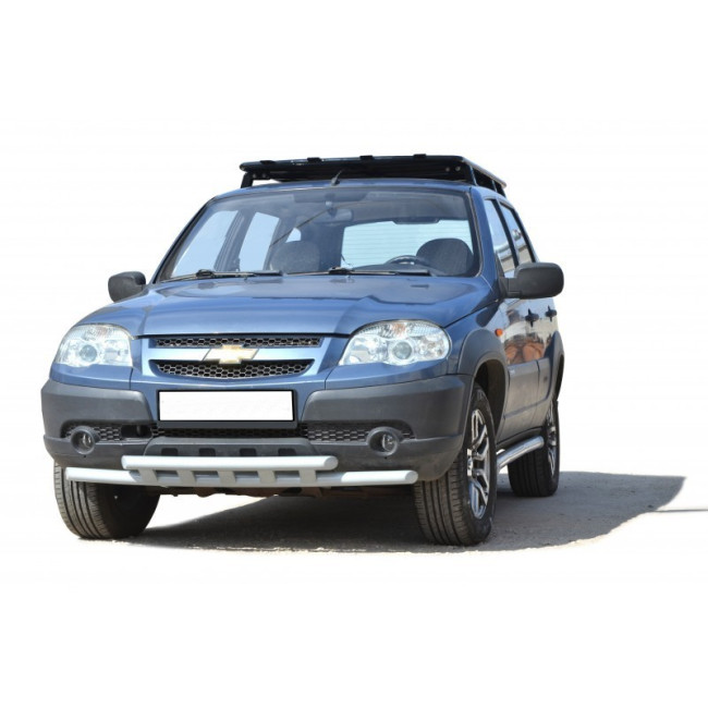 Защита переднего бампера "Труба двойная" для ВАЗ 2123 "Chevrolet Niva" RS купить в интернет-магазине tuning63