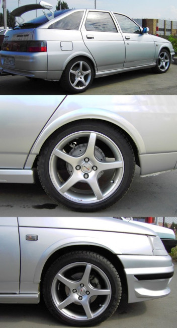 Накладки на арки колес под вырез "Спорт" ВАЗ 2110, 2111, 2112 купить в интернет-магазине tuning63